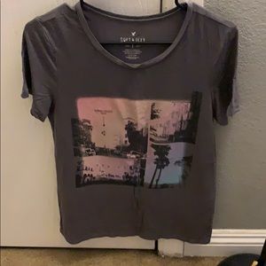 Dark Gray Graphic Tee